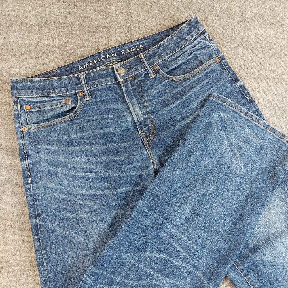 American Eagle Next Level AirFlex Original Bootcut Jeans Mens 34x32 (Fit 35x30)